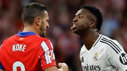 Chi tiết màn khẩu chiến giữa Vinicius Jr và Koke ở derby Madrid