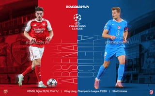 Hiệp 2 bùng nổ, Arsenal hạ Atletico 4-0 tại Emirates